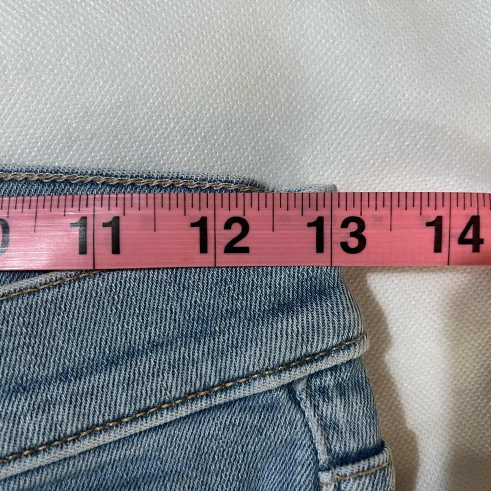 Mother women’s jeans size 26 blue cropped raw hem euc high rise - Picture 11 of 13